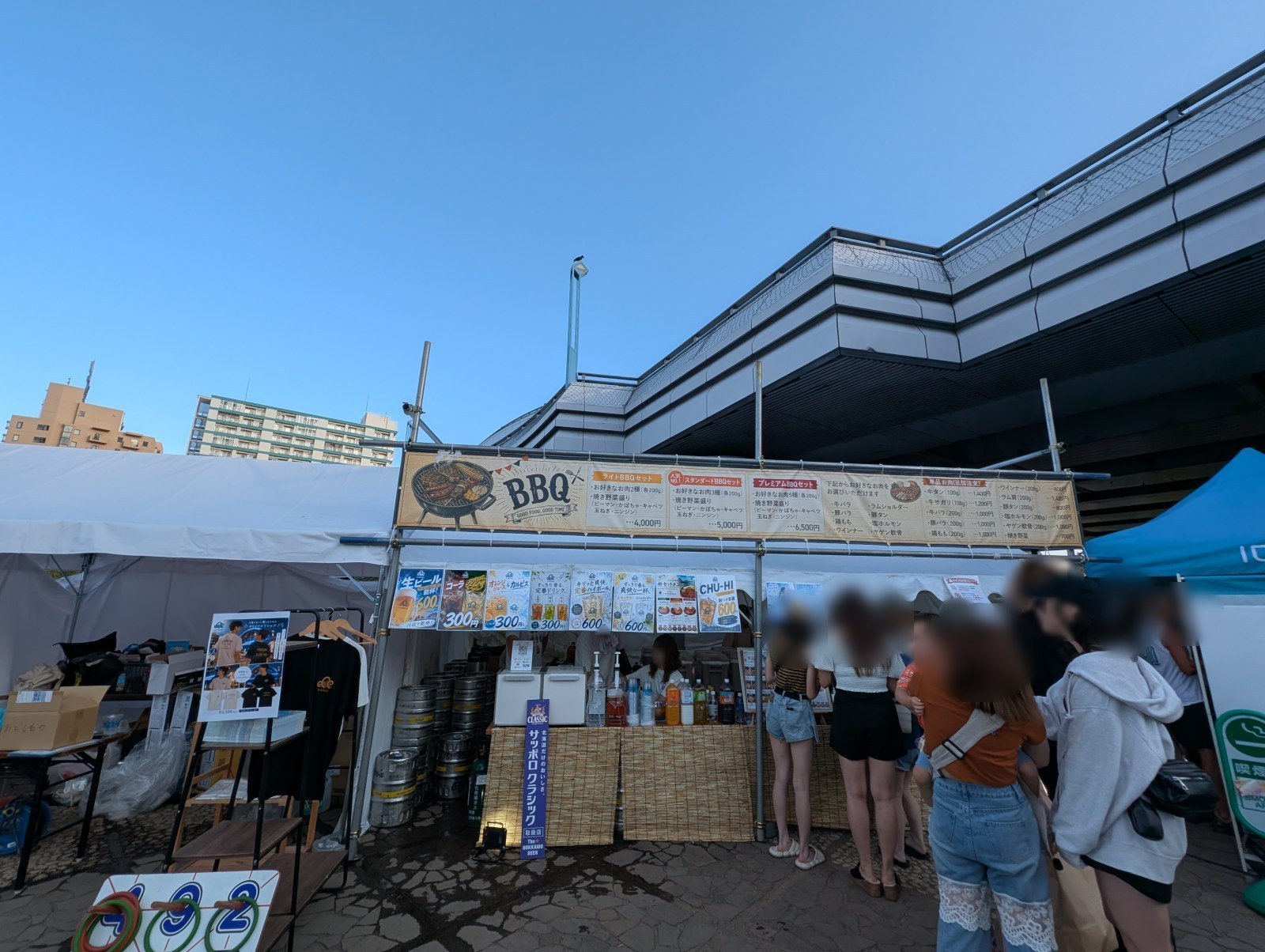 川見2026の手ぶらBBQ購入ブース